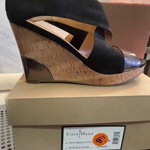 Cole and Haan platforms, size 9 1/2, only worn once